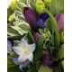 Holland Purple Tulips arrangement in Vase